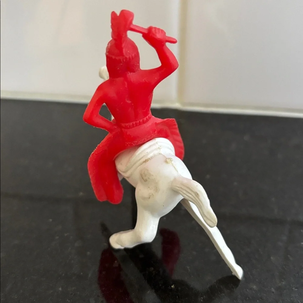 Vintage Louis Marx & Co Native American Figure -  & Native American on Horse